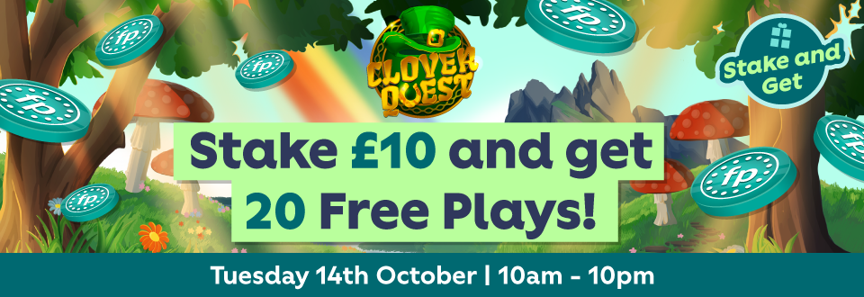 Clover Quest: Get 20 Free Plays | tombola arcade