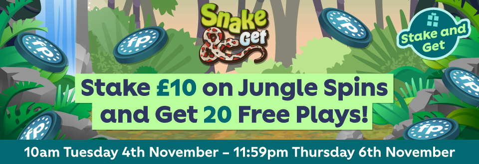 Snake & Get: Get 20 Free Plays | tombola arcade
