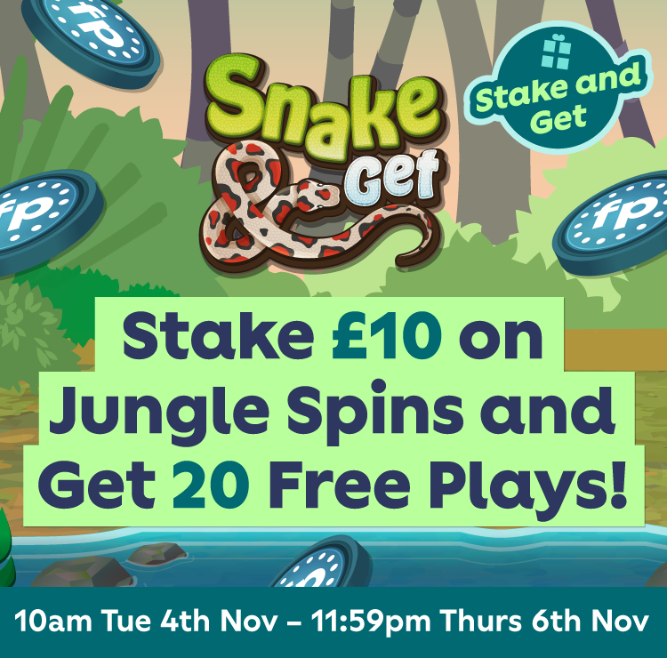 Snake & Get: Get 20 Free Plays | tombola arcade