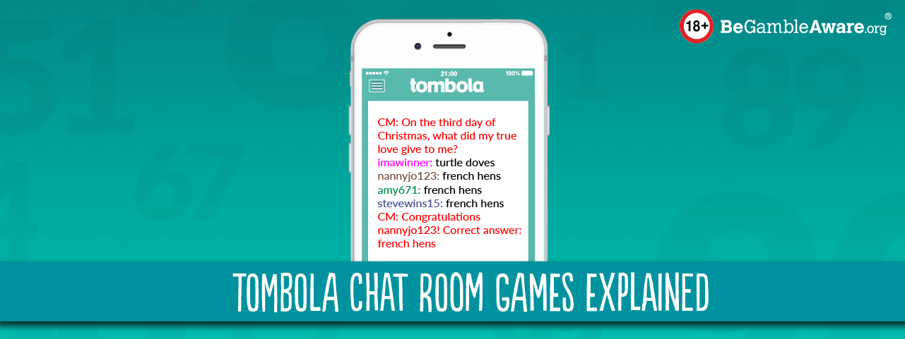 tombola Chat Room games explained header